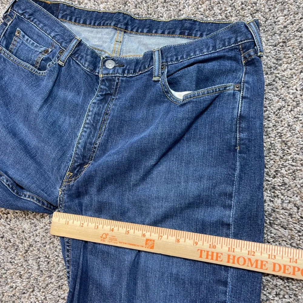 Levi's 514 Men's 38x30 Straight Fit Jeans Dark Wash Blue Denim Regular Fit